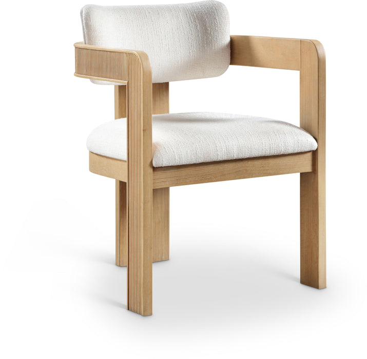 Sacha - Linen Dining Chair With Natural Base (Set of 2) - Simple Home Plus