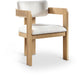 Sacha - Linen Dining Chair With Natural Base (Set of 2) - Simple Home Plus