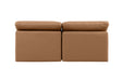 Indulge - Faux Leather 2 Seat Modular Armless Sofa - Simple Home Plus