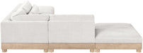 Turin - Chenille Fabric Upholstered Modular Sectional - White - Simple Home Plus
