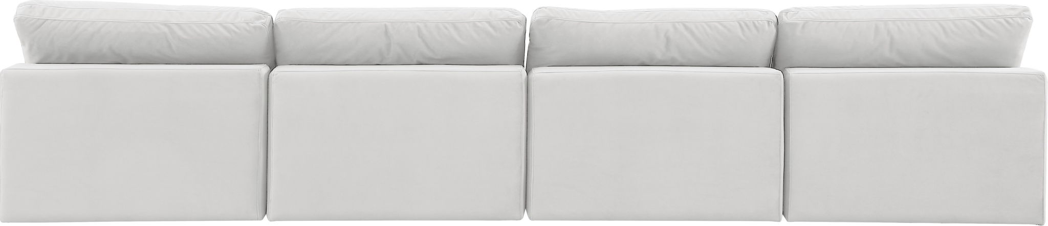 Comfy - Velvet Modular Armless Sofa 4 Seats - Simple Home Plus