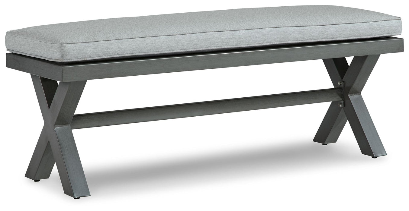 Elite Park - Gray - Bench With Cushion - Simple Home Plus