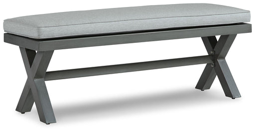 Elite Park - Gray - Bench With Cushion - Simple Home Plus