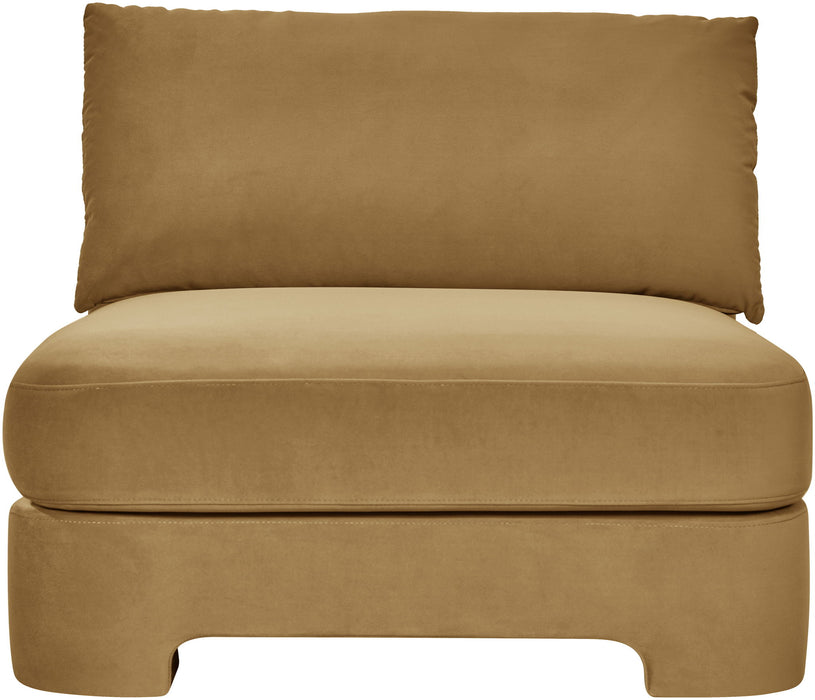 Hammond - Velvet Performance Fabric Upholstered Armless Chair - Simple Home Plus