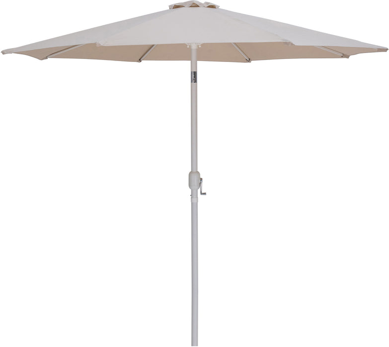 Fiji - Aluminum Patio Umbrella With Square Black And White Base - Simple Home Plus