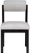 Roundhill - Fabric Dining Chair (Set of 2) - Black Frame - Simple Home Plus