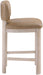 Paloma - Vegan Leather Upholstered Counter Stool (Set of 2) - Tan / Rich Natural - Simple Home Plus