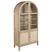 Kailani - 4-Door Cane Dining Vitrine Display Cabinet - Beige Oak - Simple Home Plus