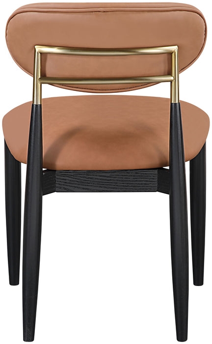 Riccio - Dining Side Chair (Set of 2) - Black And Gold Frame - Simple Home Plus