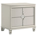 Olivia - 2-Drawer Nightstand Bedside Table - Pearl White - Simple Home Plus
