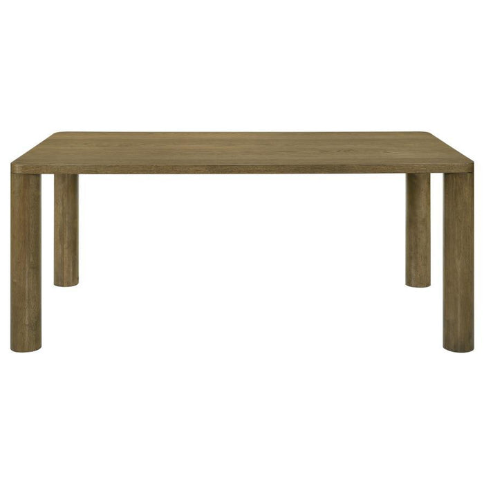 Castlewood - Rectangular Wood Dining Table - Brown Oak - Simple Home Plus