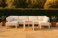 Nizuc - Outdoor Patio 6 Piece Modular Sectional With White Frame - Simple Home Plus