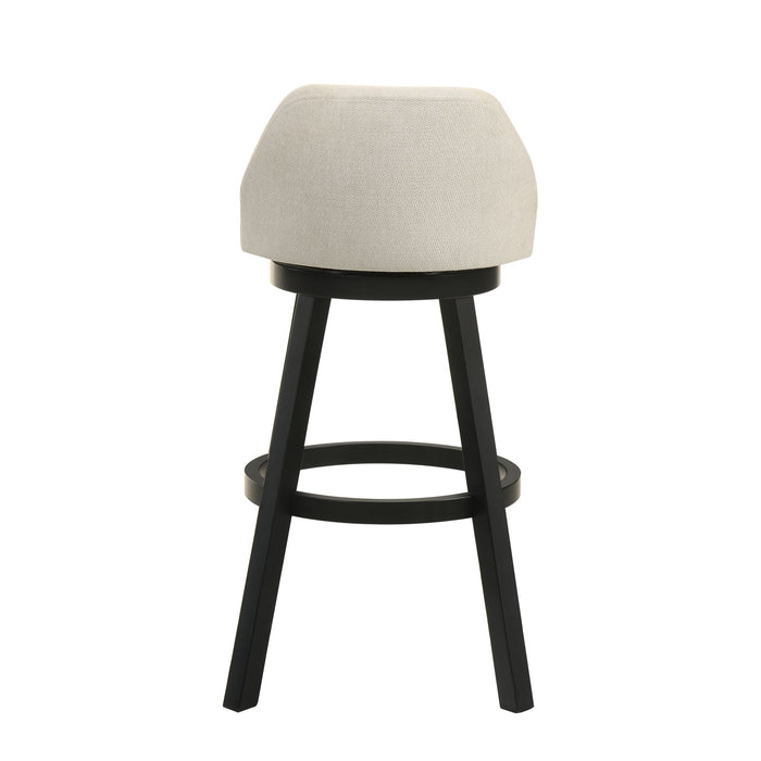 Erika - Modern Transitional Swivel Wood Bar Height Kitchen Bar Stool - Simple Home Plus