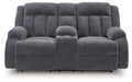 Observation - Steel - Double Reclining Power Loveseat With Console - Simple Home Plus