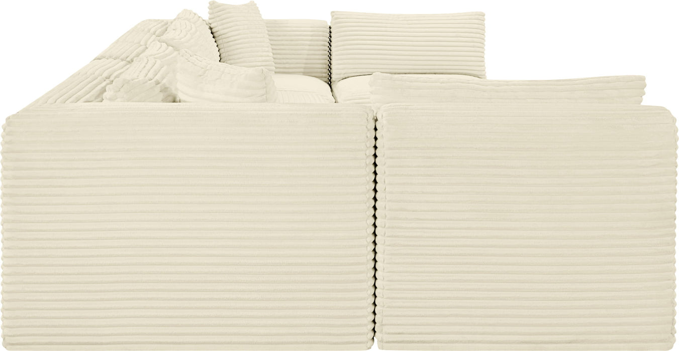 Shaggy - 7 Piece Modular U-Shaped Armless Sectional - Simple Home Plus