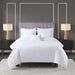 500 Thread Count Luxury - Full Sateen Embroidered Duvet Cover Set - White - Simple Home Plus