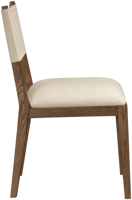 Avon - Linen Textured Performance Fabric Upholstered Dining Side Chair (Set of 2) - Simple Home Plus