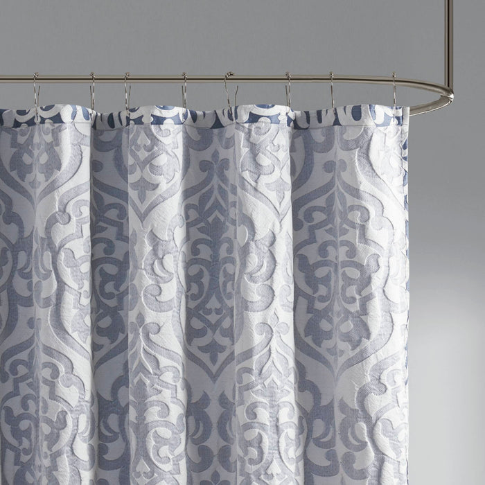 Odette - Shower Curtain - Navy - Simple Home Plus