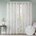 Leilani - 95" Palm Leaf Burnout Window Sheer - White - Simple Home Plus