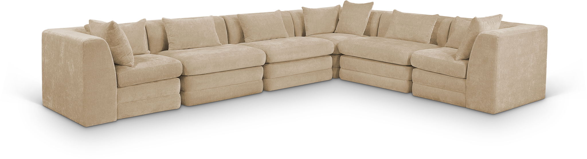 Stellar - 6 Piece Upholstered Modular Sectional - Simple Home Plus