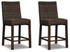 Paradise Trail - Medium Brown - Barstool (Set of 2) - Simple Home Plus