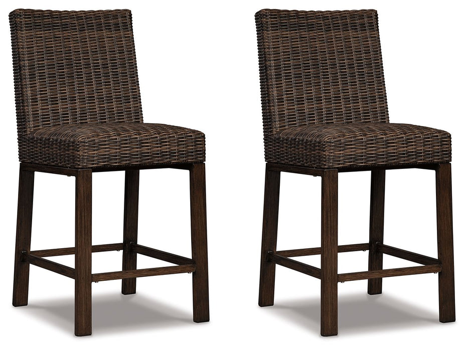 Paradise Trail - Medium Brown - Barstool (Set of 2) - Simple Home Plus