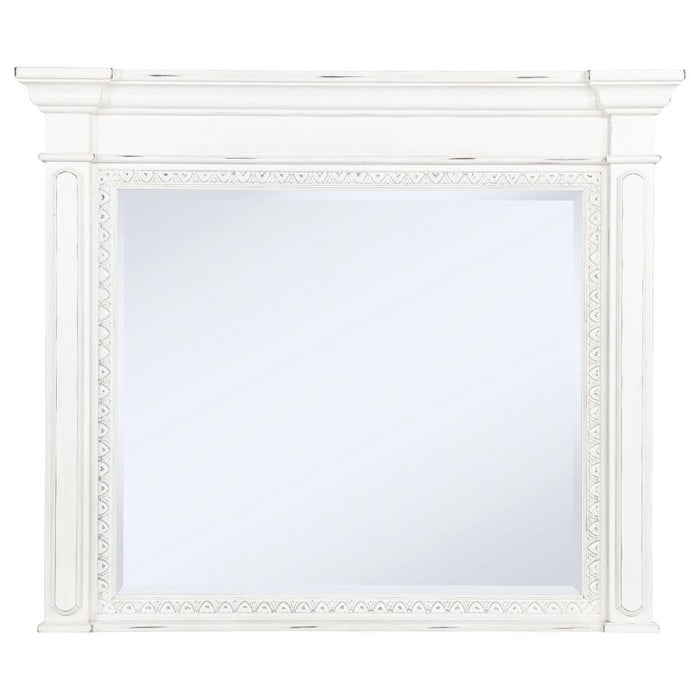 Mckinney - Dresser Mirror - Vintage White - Simple Home Plus