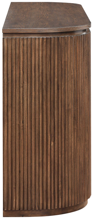 Astrid - Solid Wood And Oak Veneer Console Table - Simple Home Plus