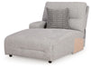 Acklen Place - Laf Power Reclining Back Chaise - Pewter - Simple Home Plus