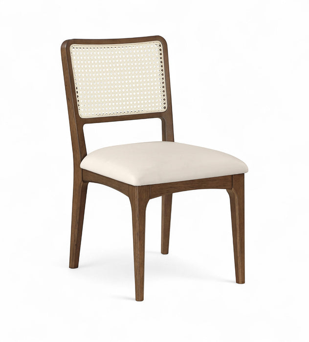 Atrium - Upholstered Seat Dining Chair With Brushed Brown Base (Set of 2) - Simple Home Plus