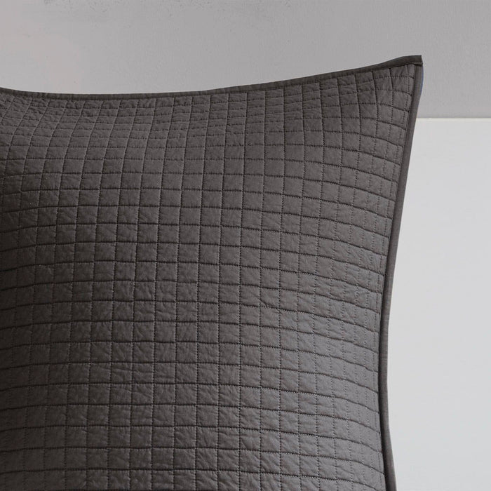 Brooklyn - Twin Comforter Set - Charcoal - Simple Home Plus