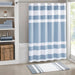 Spa Waffle - 84" Shower Curtain With 3M Treatment - Blue - Simple Home Plus