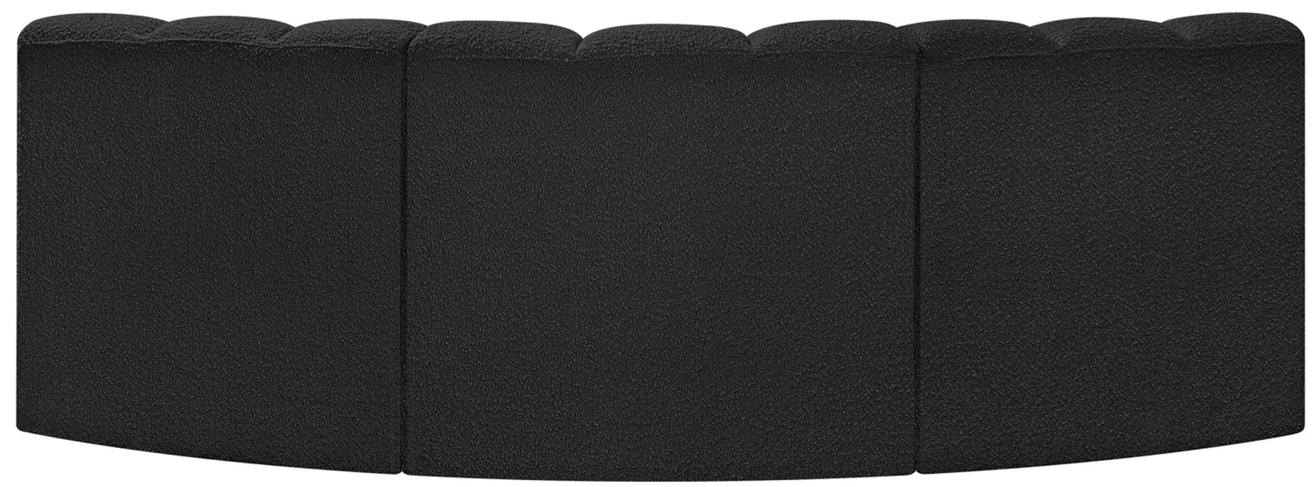 Arc - Boucle Fabric 3 Piece Modular Corner Sofa - Simple Home Plus