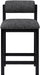 Roundhill - Fabric Counter Stool - Black Frame - Simple Home Plus