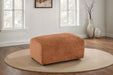 Burnett - Chenille Upholstered Ottoman - Simple Home Plus