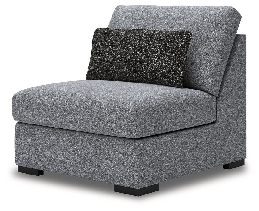 Bealton - Armless Chair - Salt And Pepper - Simple Home Plus