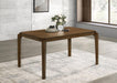 Almonte - Rectangular Wood Dining Table - Dark Brown - Simple Home Plus