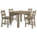 Cardova - 5 Piece Counter Height Dining Table Set - Vineyard Oak - Simple Home Plus