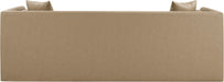 Everett - Vegan Leather 88.5" Upholstered Sofa - Tan - Simple Home Plus