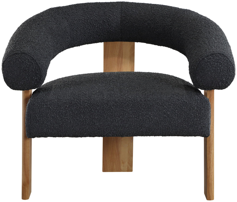 Winston - Accent Chair With Natural Legs - Simple Home Plus