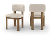 Paloma - Vegan Leather Upholstered Dining Chair (Set of 2) - Brown Frame - Simple Home Plus