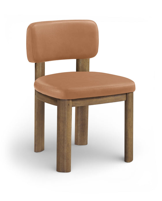 Paloma - Vegan Leather Upholstered Dining Chair (Set of 2) - Brown Frame - Simple Home Plus