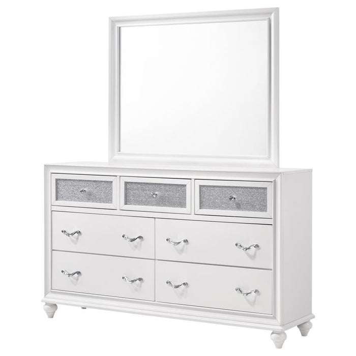 Barzini - 7-drawer Dresser With Mirror - Simple Home Plus