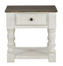 Havalance - White / Gray - Square End Table - Simple Home Plus