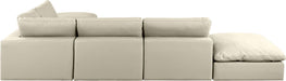 Comfy - 6 Piece Faux Leather Modular Sectional - Simple Home Plus