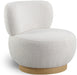 Calais - Accent Chair With Natural Base - Simple Home Plus
