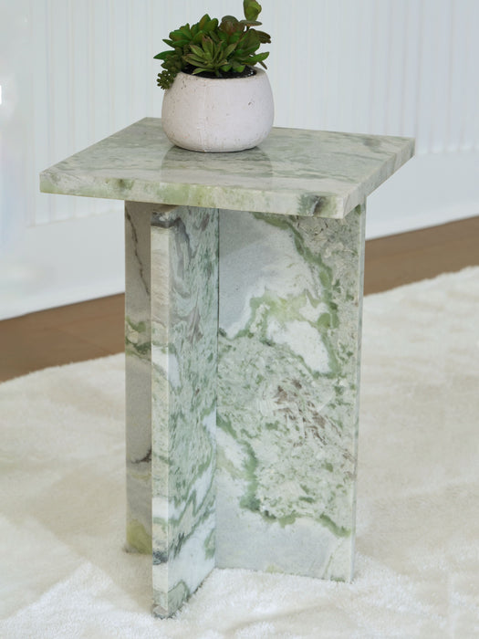 Deaconwell - White / Green - Accent Table - Simple Home Plus