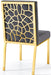 Opal - Dining Chair with Gold Legs (Set of 2) - Simple Home Plus