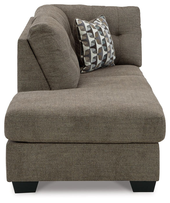 Mahoney - Laf Corner Chaise - Chocolate - Simple Home Plus