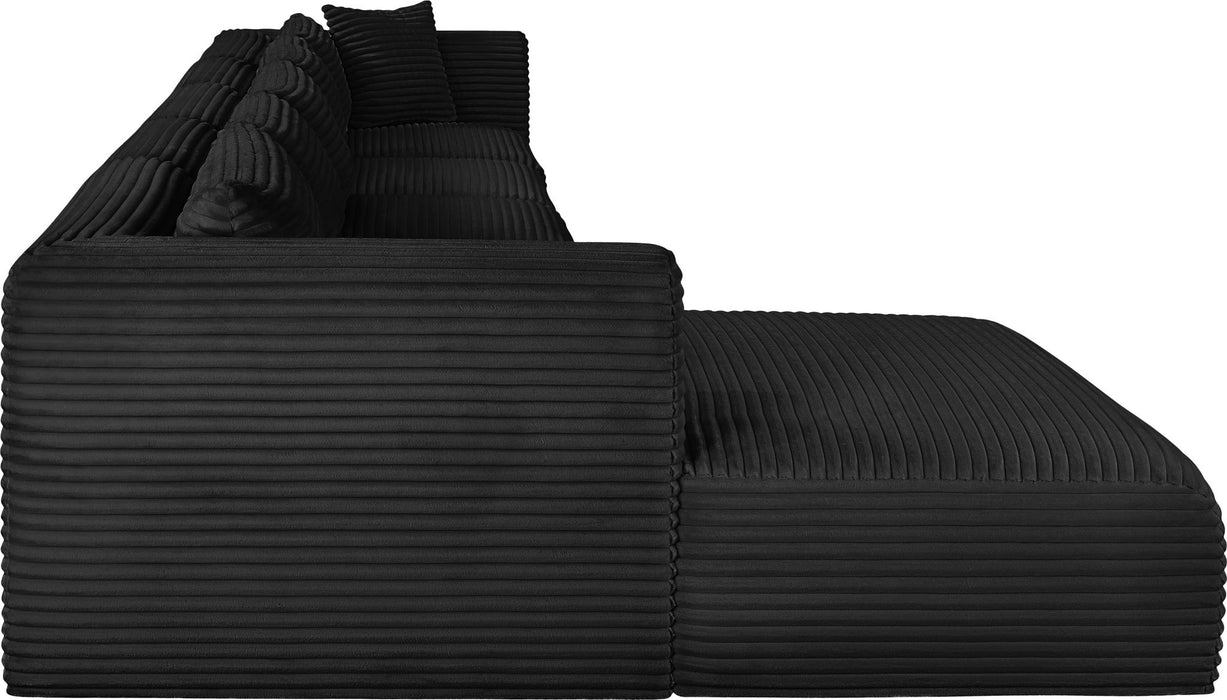 Shaggy - 5 Piece Modular Sectional With Chaise - Simple Home Plus